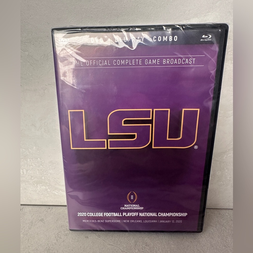 2020 CFP National Championship LSU Playoff (DVD Blu Ray Combo, 2020) - Brand New